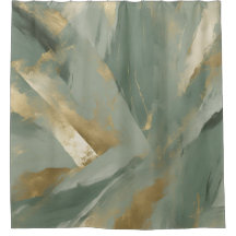 Verde Salvia Dorado Beige Color Abstracto