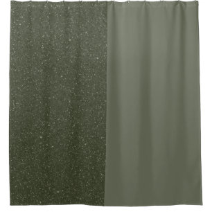 Cortina de ducha verde Split Moss - Personalizable