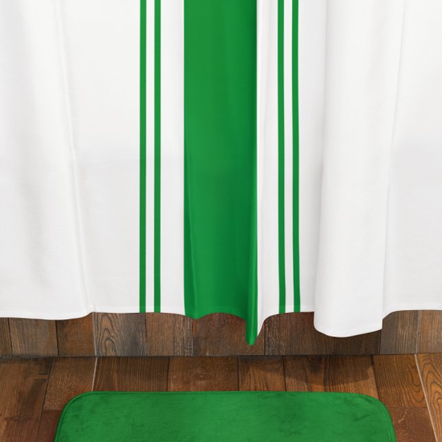 Cortina De Ducha Verde y blanco (Subido por el creador)