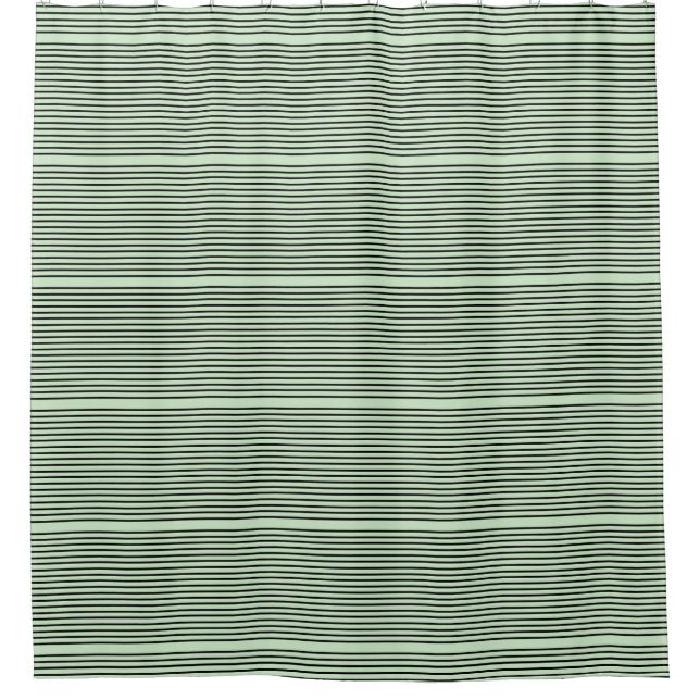 Cortina De Ducha Verde Y Negro (Anverso)