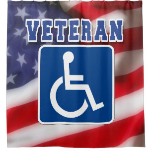 Cortina De Ducha Veteranos discapacitados de los Estados Unidos