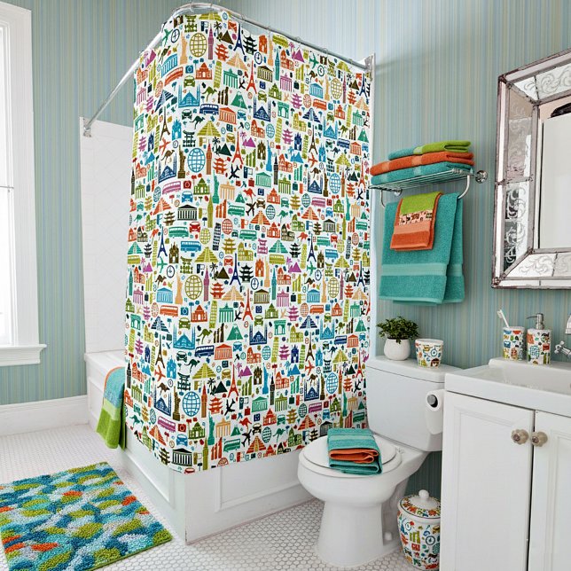 Cortina De Ducha Viajar por el mundo (Subido por el creador)