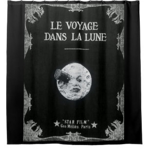 Cortina De Ducha Viaje de Lune /A del la de los dans de Le Voyage a