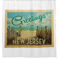 Viaje de vintage de New Jersey Shore Beach