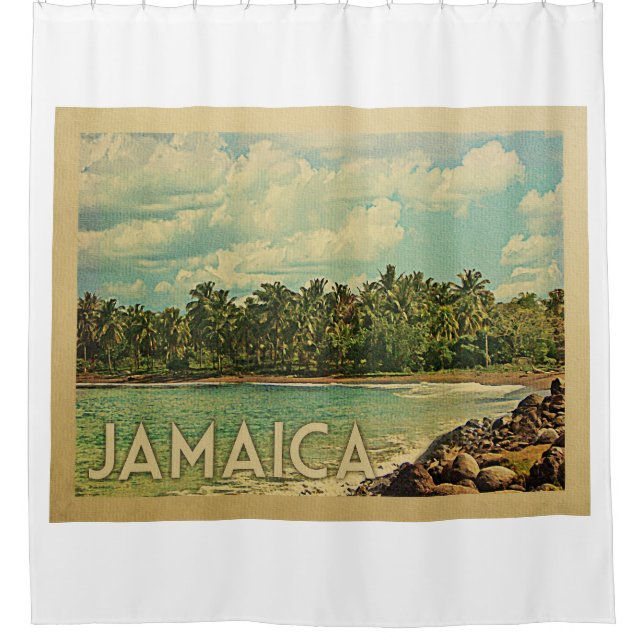 Cortina De Ducha Viajes tropicales de Jamaica (Anverso)