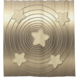 Cortina De Ducha Vibe de temporada de vacaciones de oro