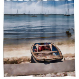 Cortina De Ducha Vibrante barco de fila