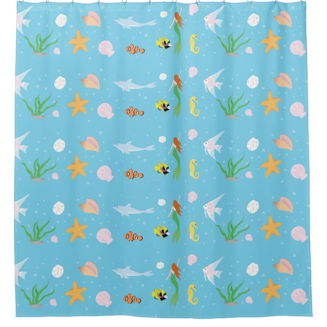 Cortina De Ducha Vida marina (Anverso)
