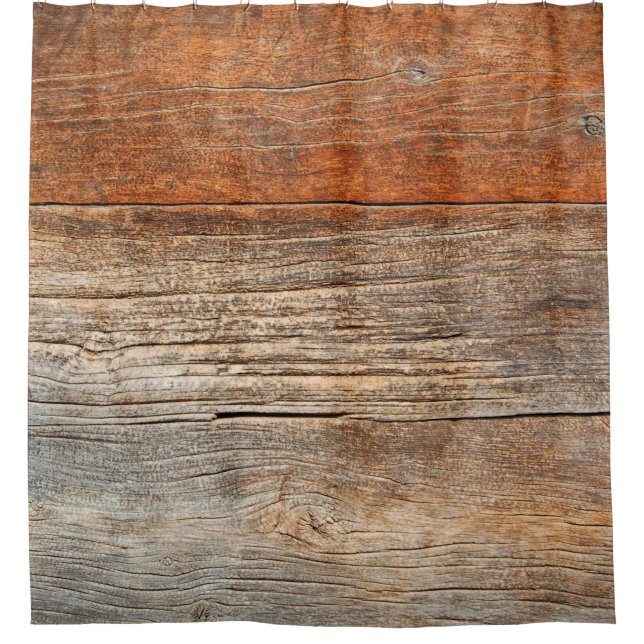 Cortina De Ducha Vieja valla de madera. fondo de parqué. tablas (Anverso)