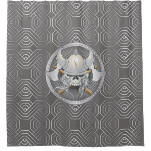 Cortina De Ducha Viking Skull