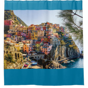 Cortina De Ducha Villa Escénica, Cinque Terre, Liguria, Italia