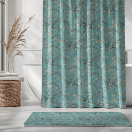 Cortina De Ducha Vincent Van Gogh Almond Blossom on Robin Egg Blue