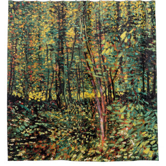 Cortina De Ducha Vincent Van Gogh - Árboles y sotobosque Arte Fino