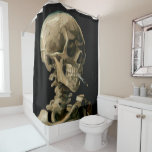 Cortina De Ducha Vincent van Gogh - Calavera con cigarrillo en llam<br><div class="desc">Cabeza de un Skeleton con un cigarrillo en llamas / Calavera con cigarrillo en llamas / Crane de squelette fumant une cigarrillo - Vincent van Gogh,  1885</div>