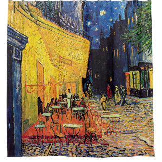 Cortina De Ducha Vincent Van Gogh - Terraza del Café por la Noche A