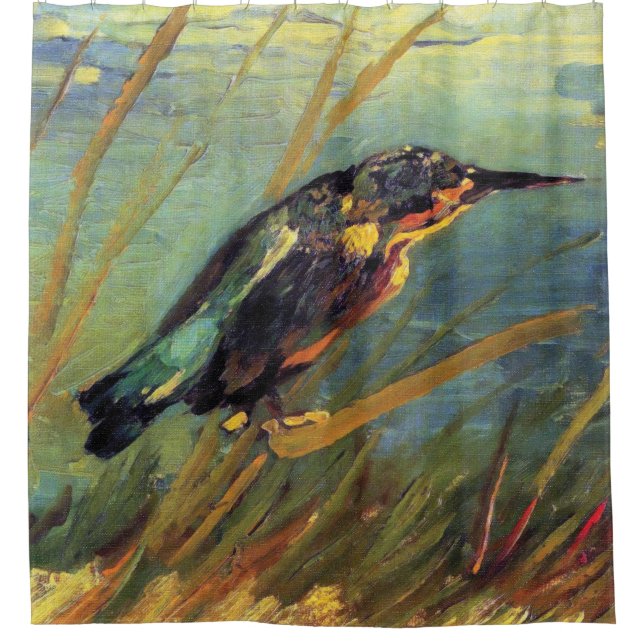 Cortina De Ducha Vincent Van Gogh - The Kingfisher - Arte de amante (Anverso)