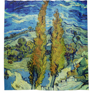 Cortina De Ducha Vincent Van Gogh Two Poplars en Saint-Rémy