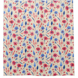 Cortina De Ducha Vintage Americana Floral