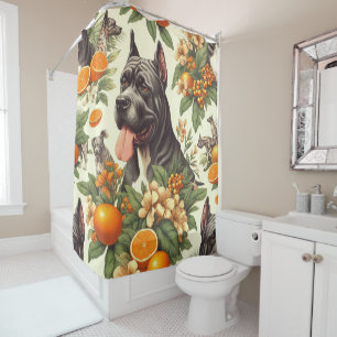 Cortina De Ducha Vintage Cane Corso Seamless