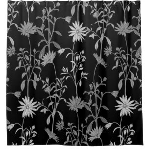 Cortina De Ducha Vintage floral: fondo de invitación sin fisuras.