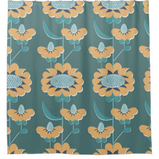 Cortina De Ducha Vintage geométrico: Motif náutico textil