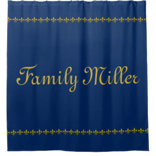 Cortina De Ducha Vintage Golden Lily Border I + tus ideas