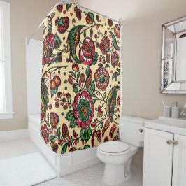 Cortina De Ducha Vintage Indian Cotton Chintz Fabric