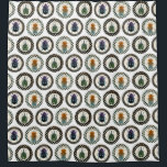 Cortina De Ducha Vintage Insects Colorful Beetles Science<br><div class="desc">Diversos escarabajos vintage coloridos en el círculo de los puntos polka con fondo blanco. Para el entomólogo o el amante inusual de la vida salvaje.</div>