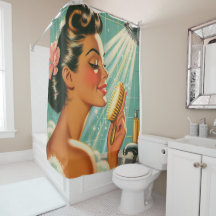 Vintage Shower Pin Up