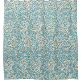 Cortina De Ducha Vintage William Morris Arcadia Floral Sin Costuras