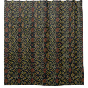 Cortina De Ducha Vintage William Morris Rosa y Lily