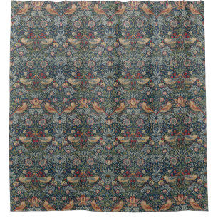 Cortina De Ducha Vintage William Morris Strawberry Thief