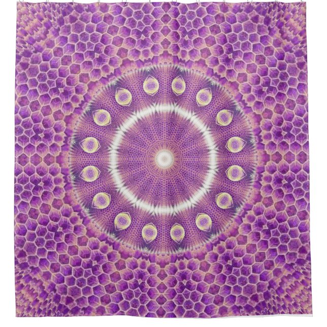 Cortina De Ducha Violet Flame Hive (Anverso)
