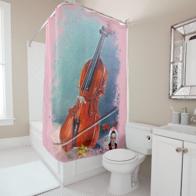 Cortina De Ducha Violín/Violin (In situ)