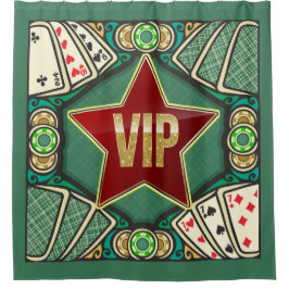 CORTINA DE DUCHA VIP DE Casino Poker