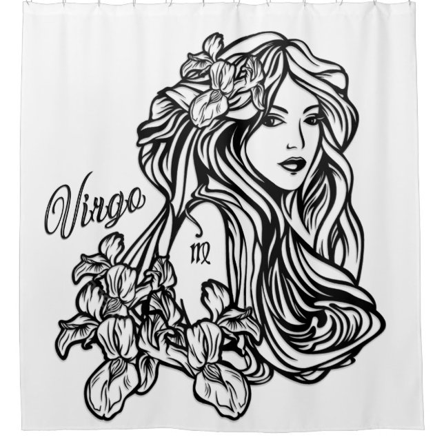 Cortina De Ducha Virgo El Zodiaco Virgen (Anverso)