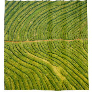 Cortina De Ducha Vista aérea de campo abierto verde