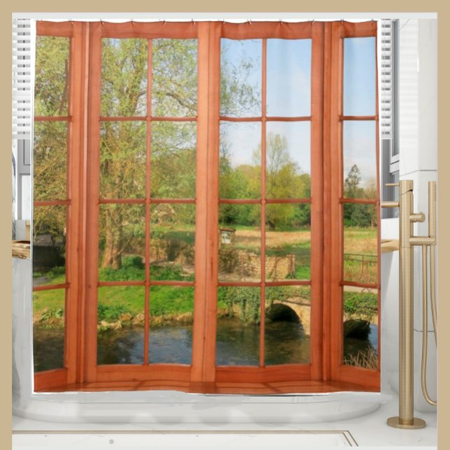 Cortina De Ducha Vista de la ventana de campo de Cotswold (Subido por el creador)