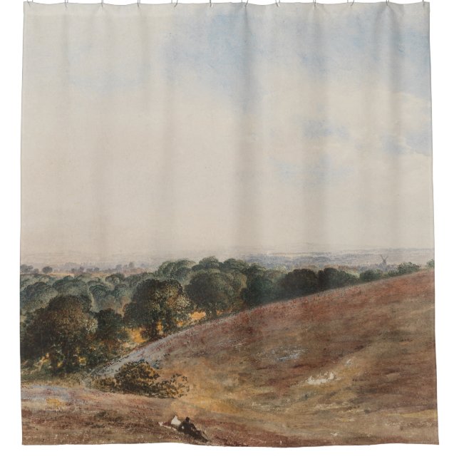 Cortina De Ducha Vista de las ciudades del sur - John Martin (Anverso)