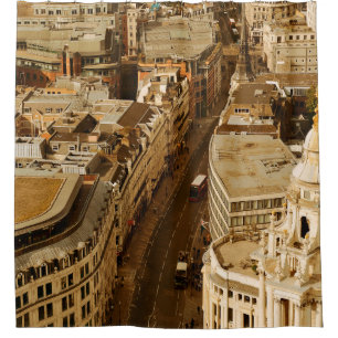 Cortina De Ducha Vista panorámica de la azotea de Londres con arqui