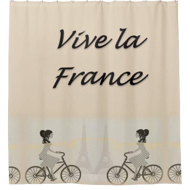 Cortina de ducha, Vive la France (Anverso)