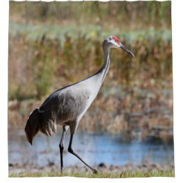 Cortina De Ducha Walking Tall, Sandhill Crane