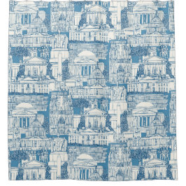 Cortina De Ducha Washington DC toile blue