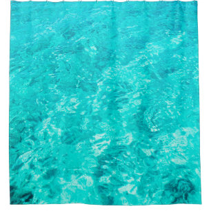 Cortina De Ducha Water pool turquoise background