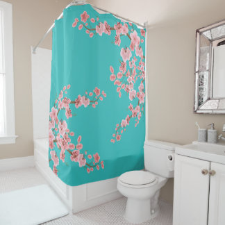 Cortina De Ducha Watercolor Floral Shower Curtain