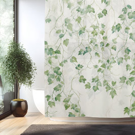 Cortina De Ducha Watercolor Ivy League Elegance