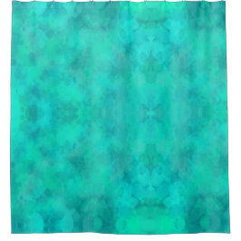 Cortina De Ducha Watercolor verde primavera