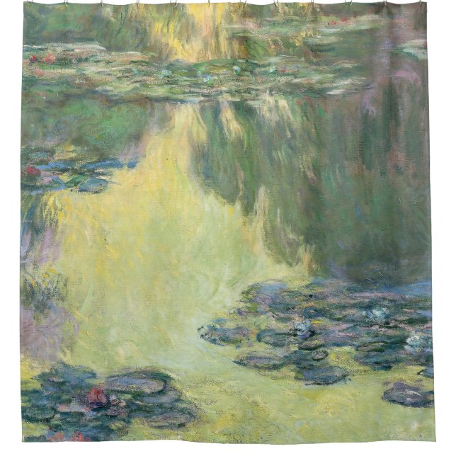Cortina De Ducha Waterlilies 1907, Monet, arte del impresionismo fr (Anverso)