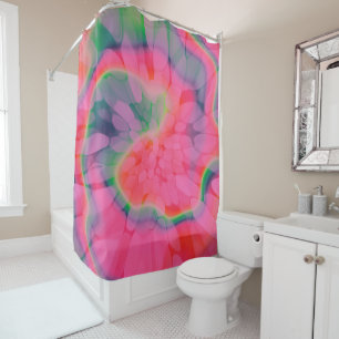 Cortina De Ducha Watermelon Tie Dye