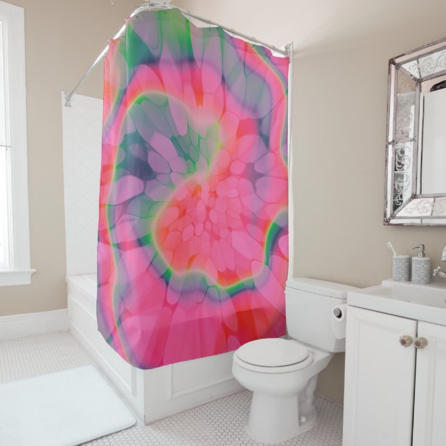 Cortina De Ducha Watermelon Tie Dye (In situ)